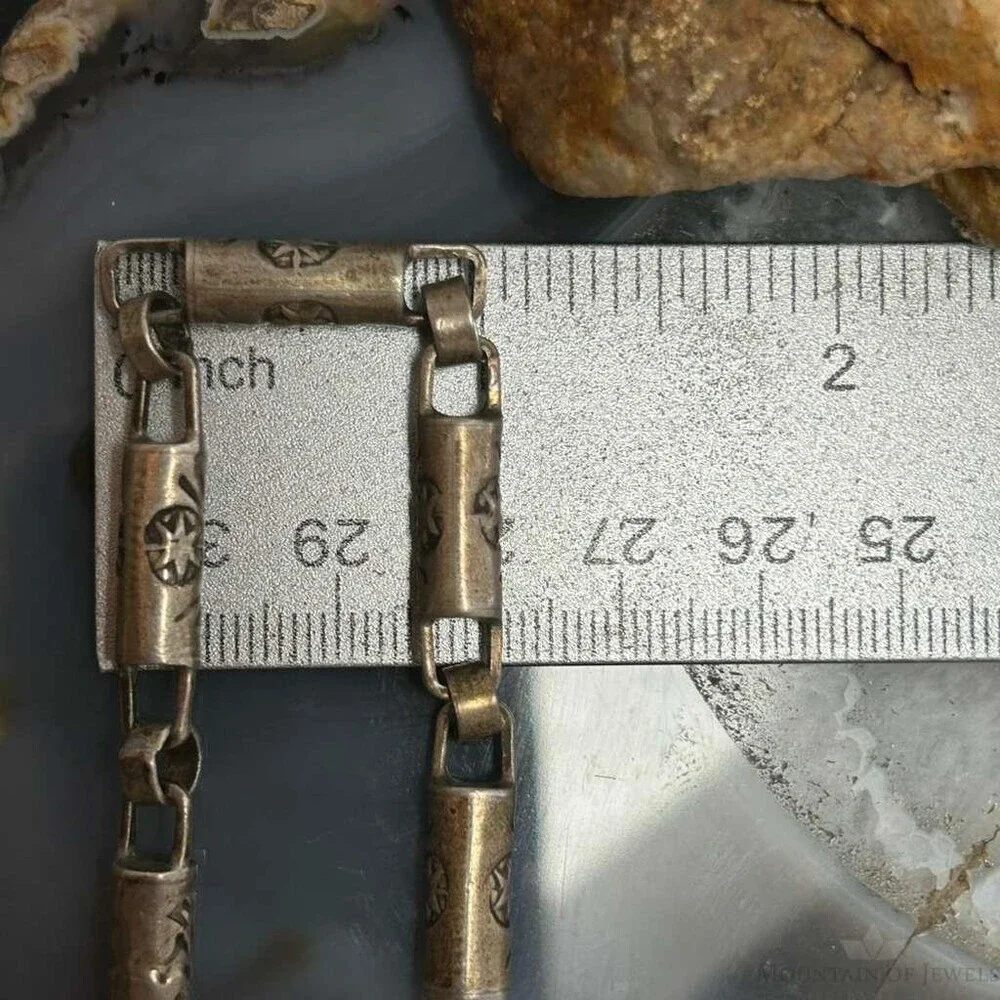 Vintage Silver Stamped Cylinder 24